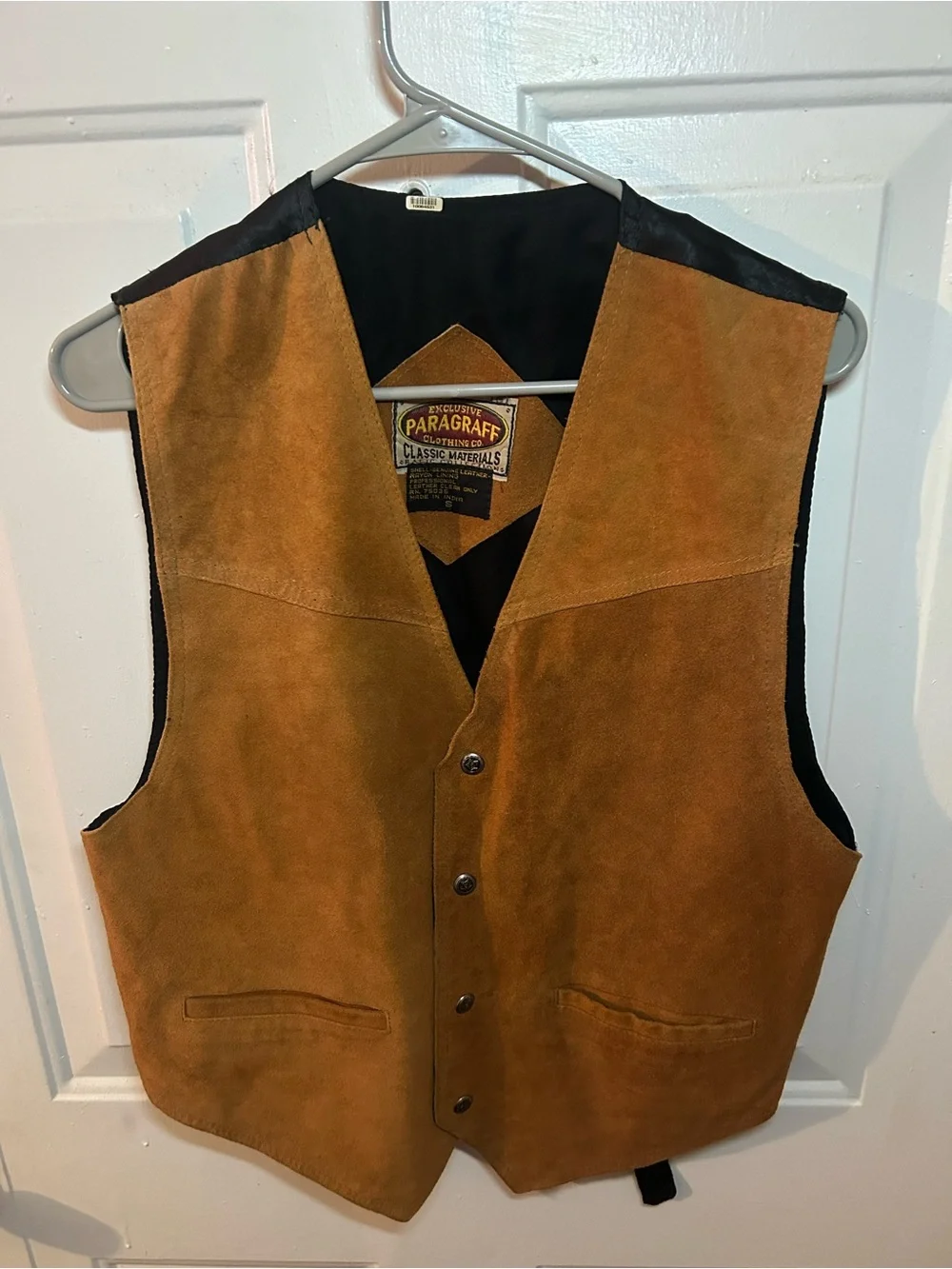 Vintage Paragraff Clothing Co, Men’s Leather Vest. Small